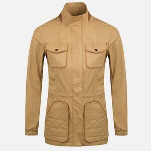 Ralph Lauren Polo Golf Water Repellent Twill Jacket Leather Trim